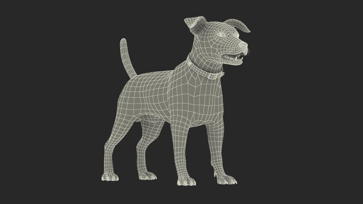 Jack Russell Terrier Spotted Fur 3D