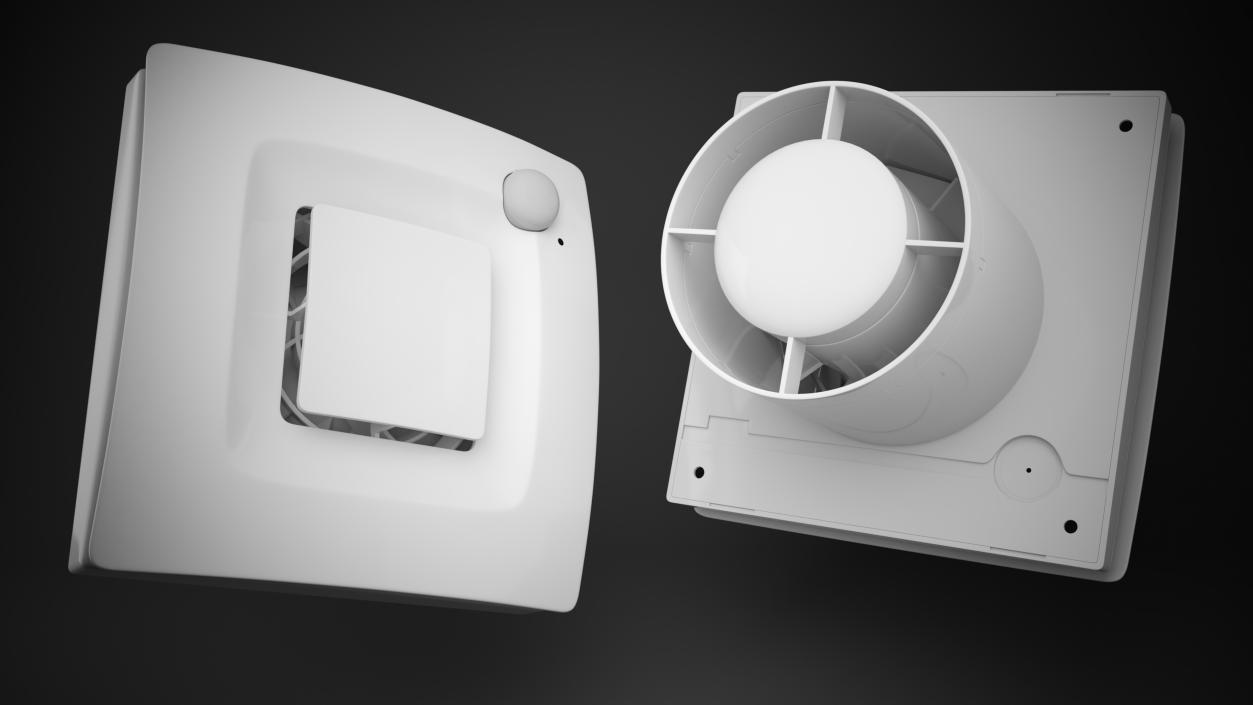 3D model Bathroom WC Extractor Fan