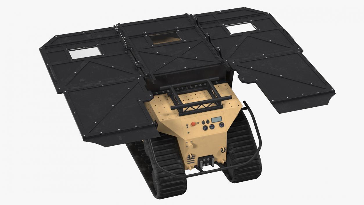 3D model RBS1 SWAT BOT Robotic Ballistic Shield Rigged