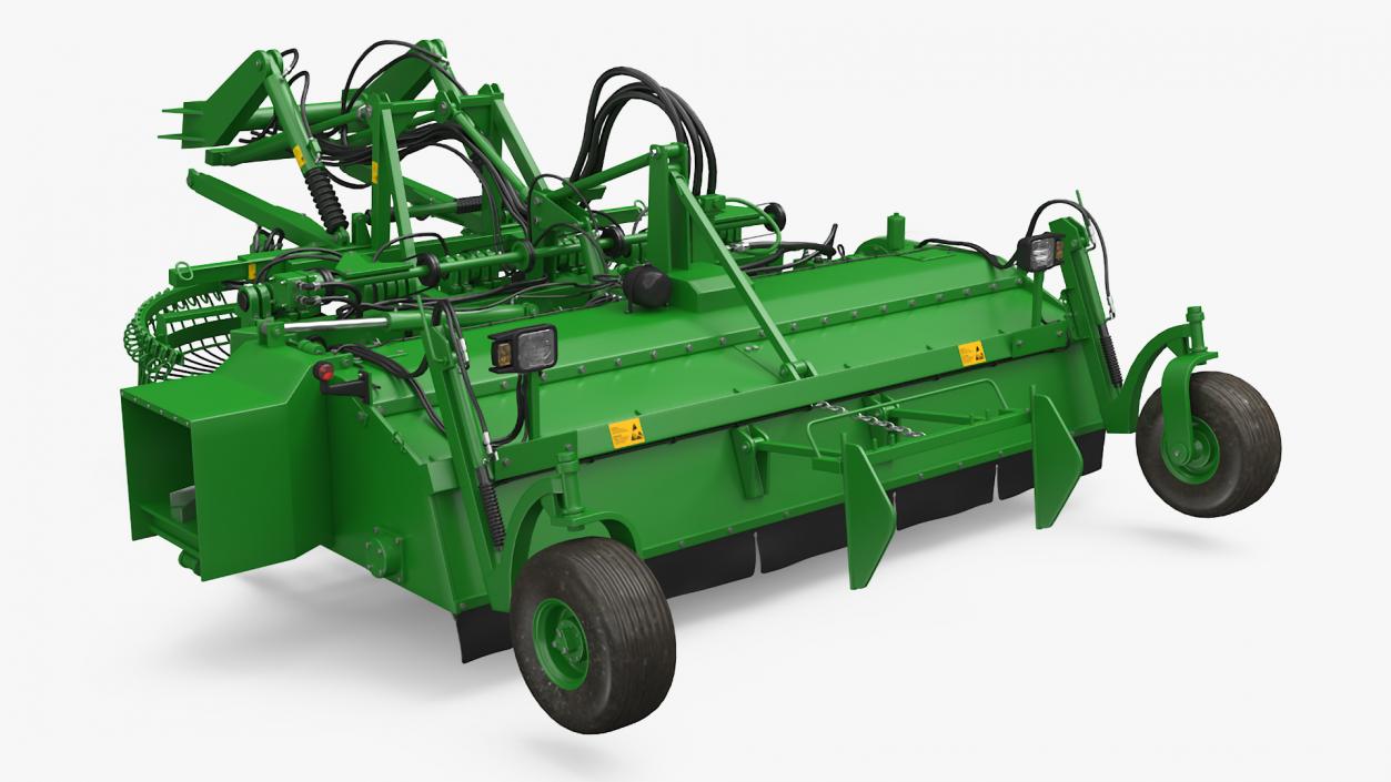 3D Agricultural Beet Harvester Tool Green model