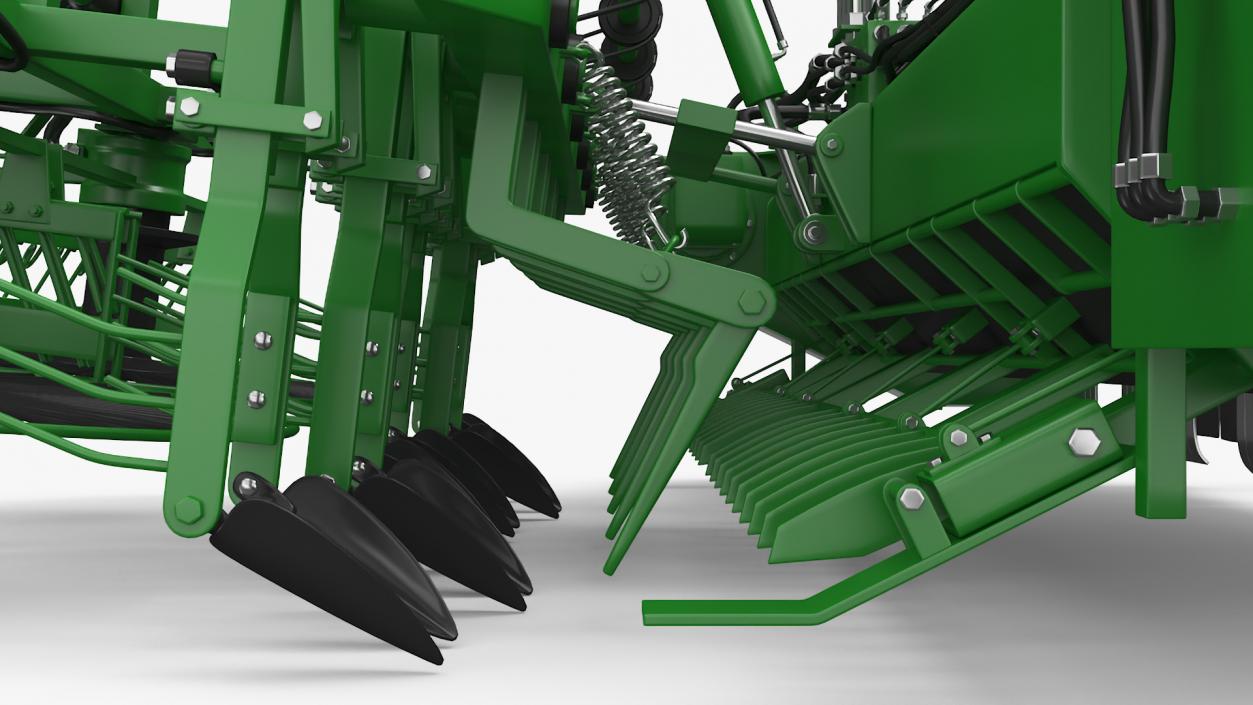 3D Agricultural Beet Harvester Tool Green model