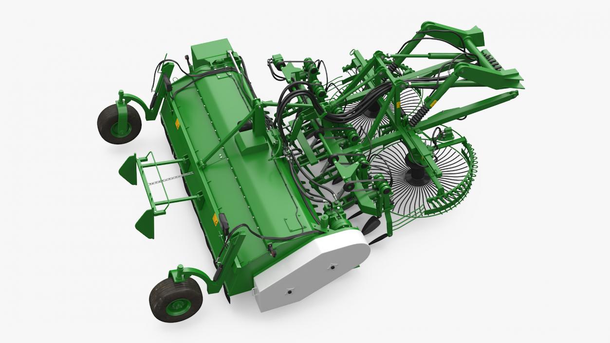 3D Agricultural Beet Harvester Tool Green model