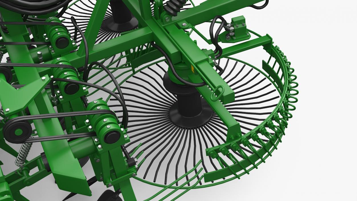 3D Agricultural Beet Harvester Tool Green model