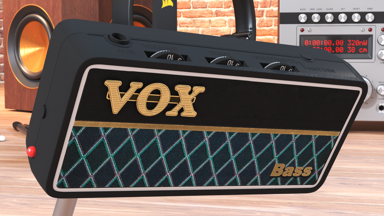 3D model Guitar Bass Headphone Amplifier VOX