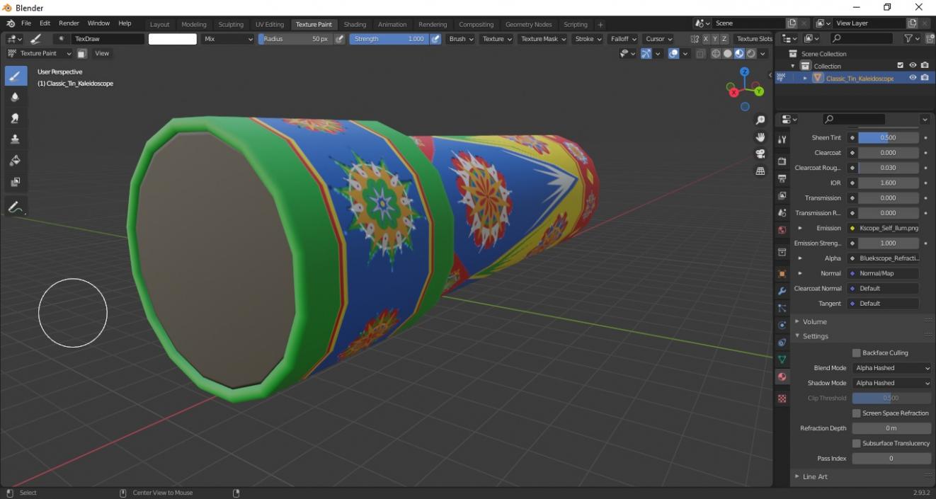 Classic Tin Kaleidoscope 3D model