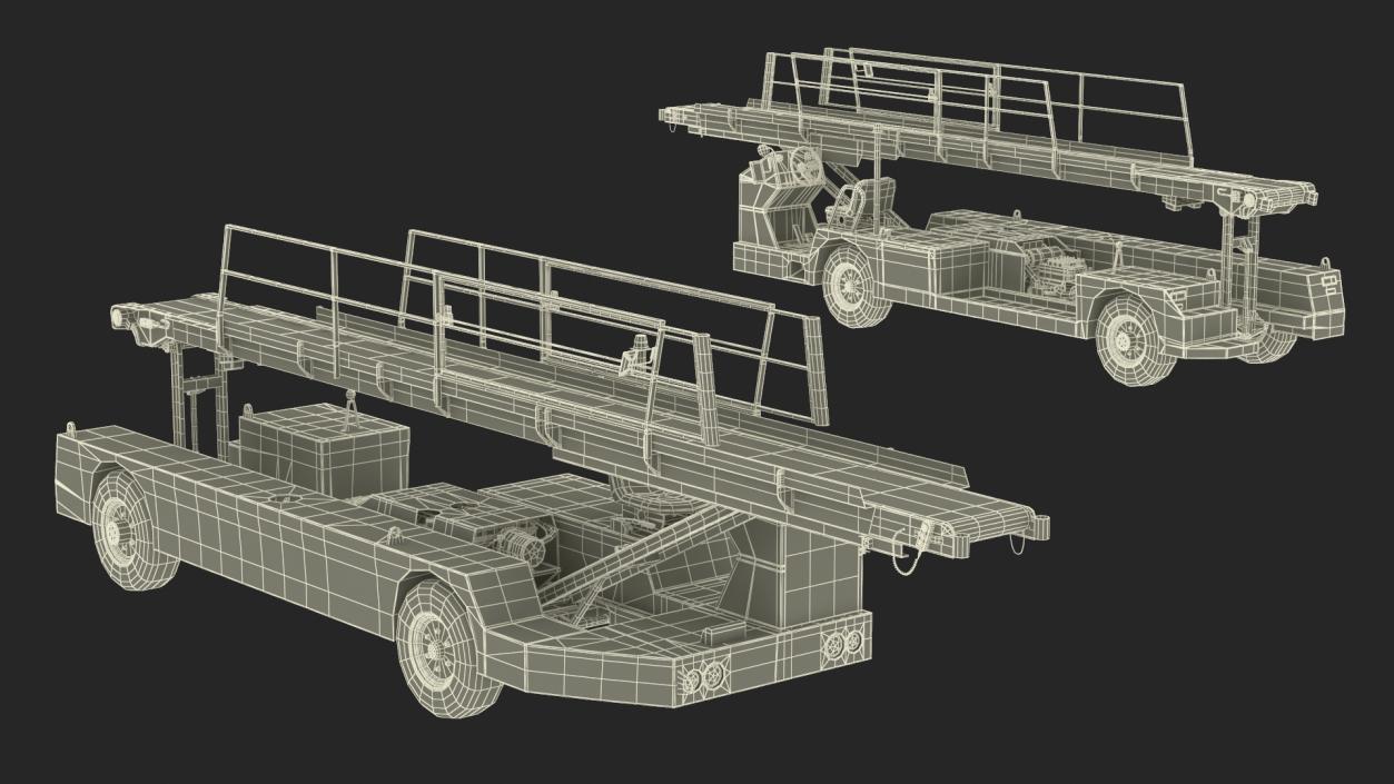 TLD Aircraft Baggage Belt Loader 3D