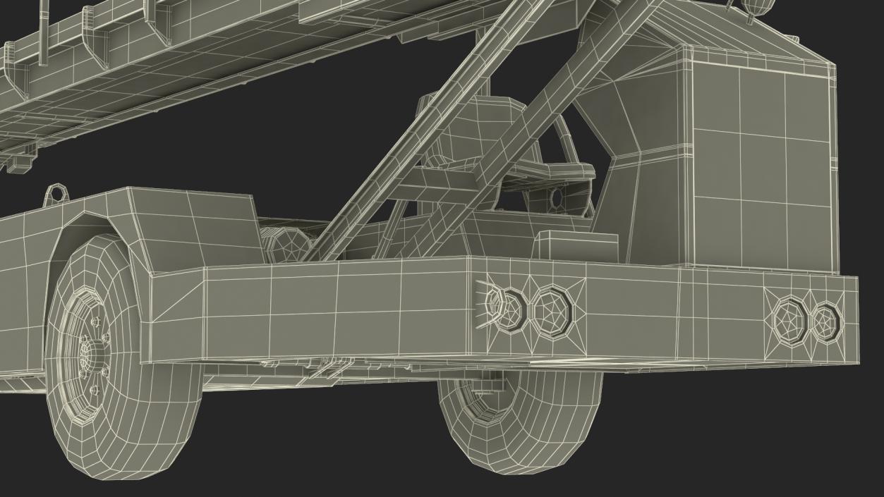 TLD Aircraft Baggage Belt Loader 3D