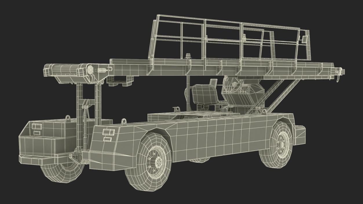 TLD Aircraft Baggage Belt Loader 3D