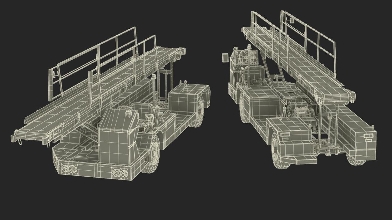 TLD Aircraft Baggage Belt Loader 3D