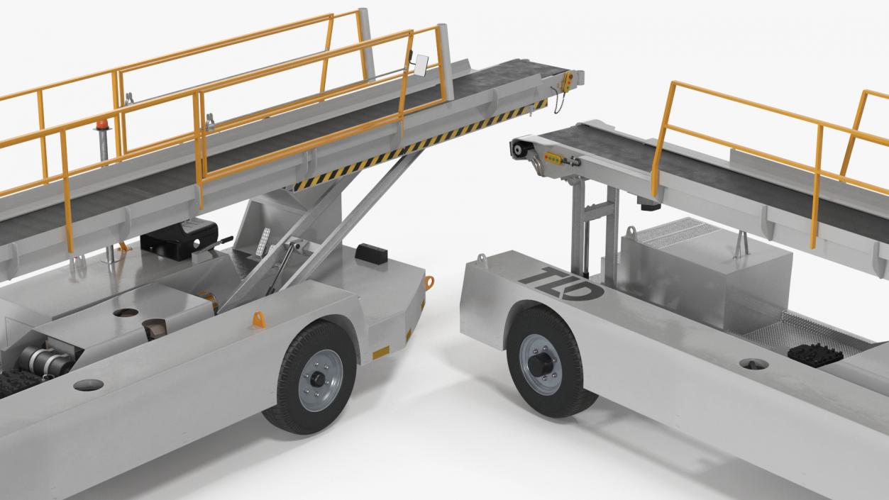 TLD Aircraft Baggage Belt Loader 3D