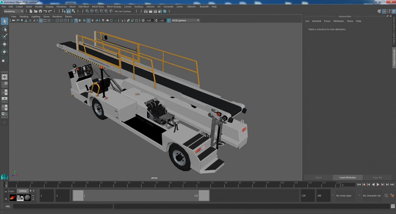 TLD Aircraft Baggage Belt Loader 3D