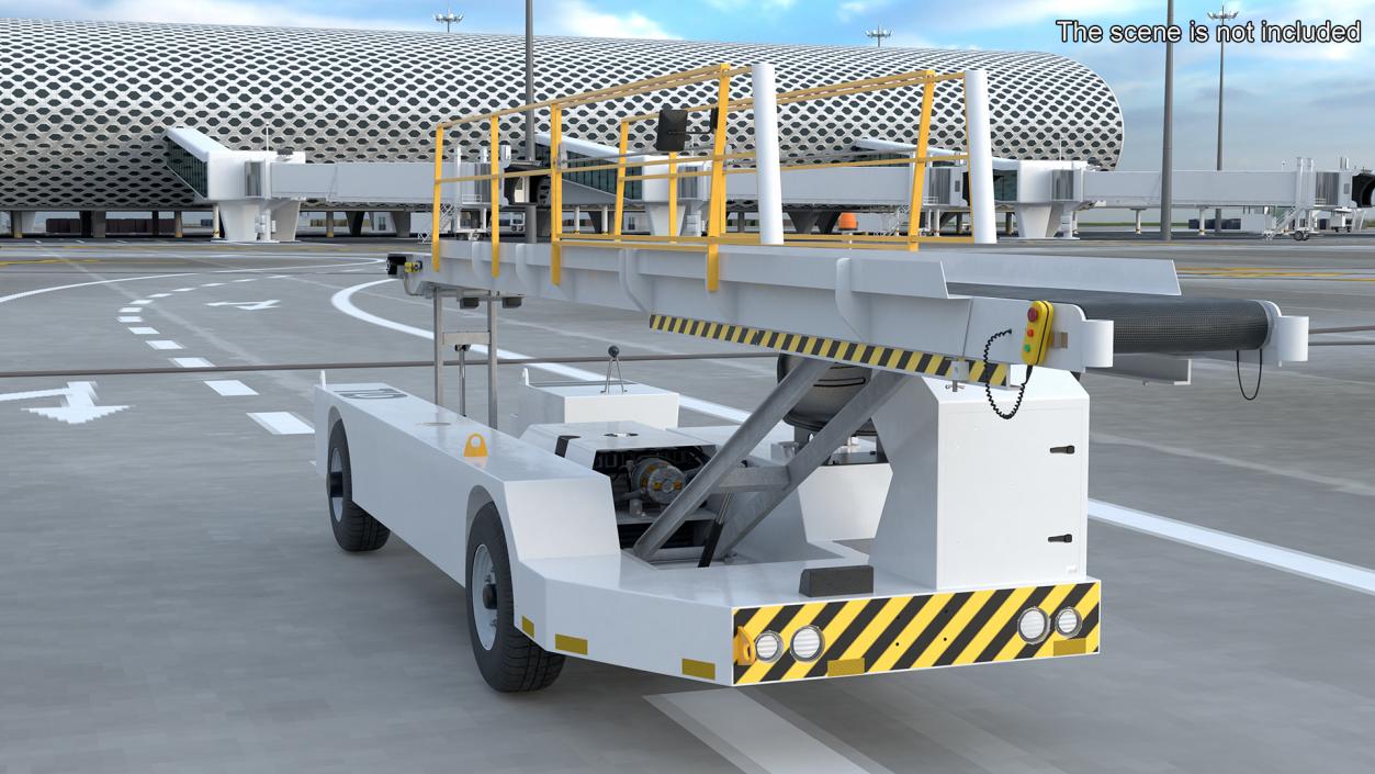 TLD Aircraft Baggage Belt Loader 3D