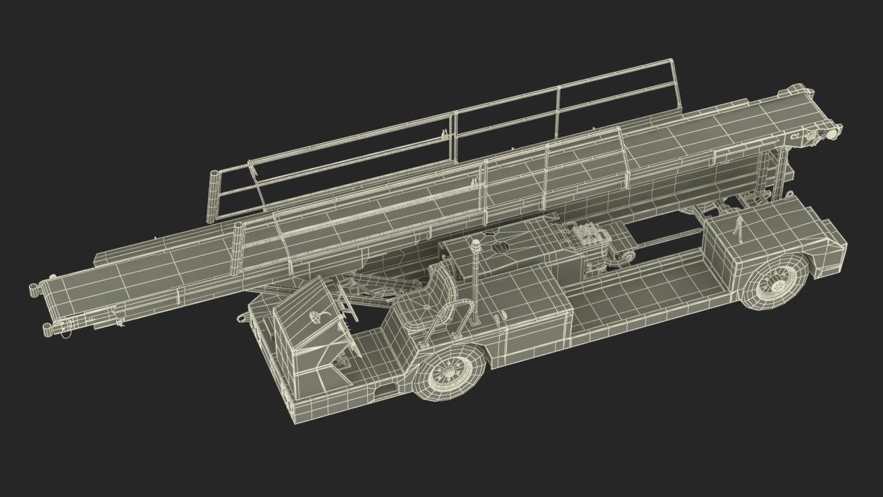 TLD Aircraft Baggage Belt Loader 3D