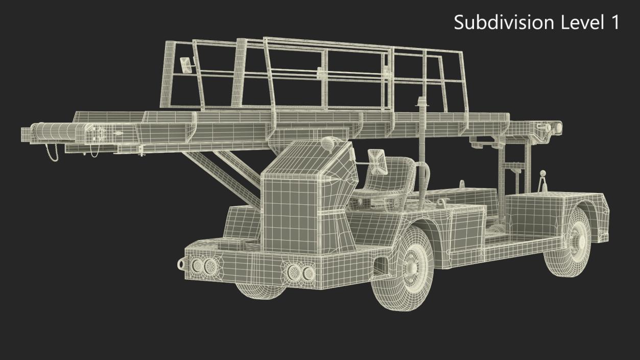 TLD Aircraft Baggage Belt Loader 3D