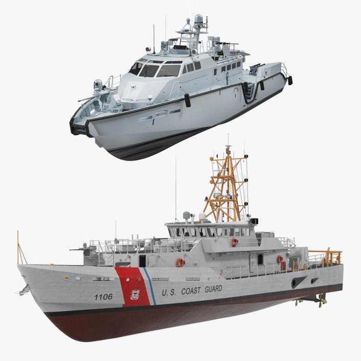 Patrol or Guard Ships Collection 3D