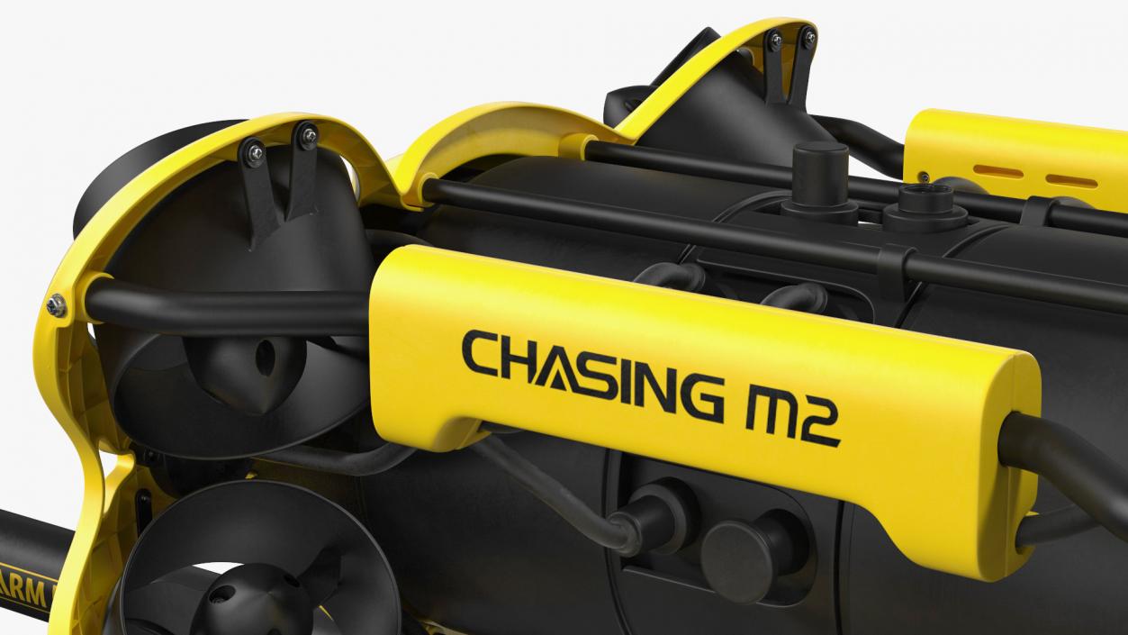 3D Chasing M2 Underwater Drone with Grabber Arm Rigged