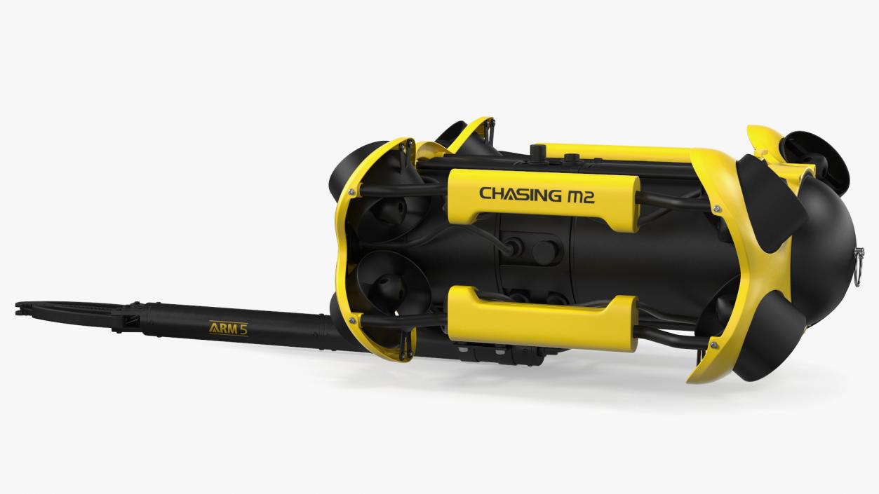 3D Chasing M2 Underwater Drone with Grabber Arm Rigged