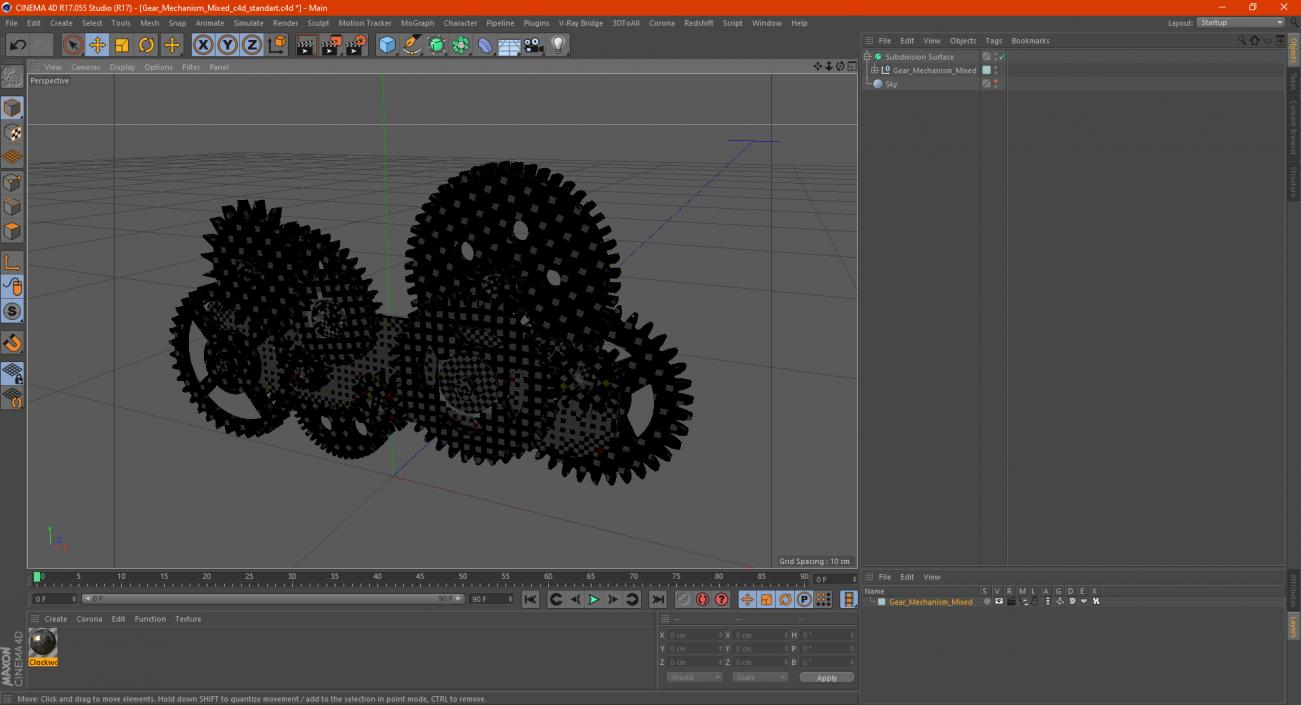 3D model Gear Mechanism Mixed