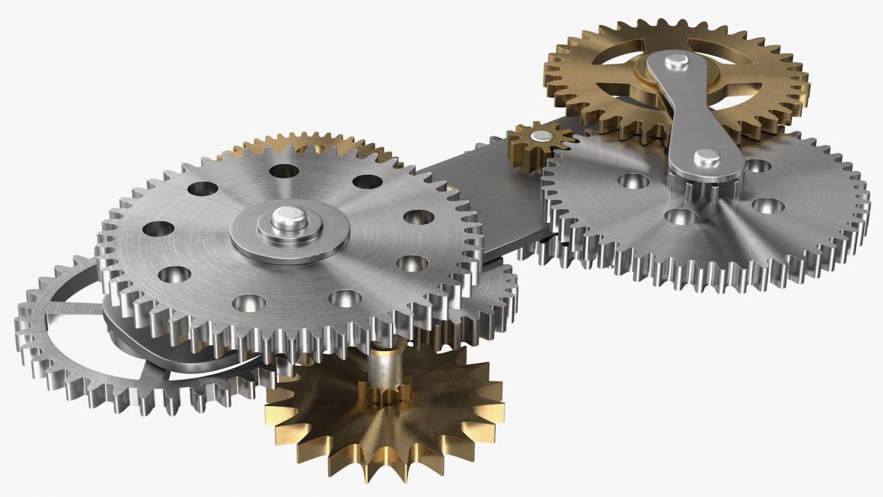 3D model Gear Mechanism Mixed