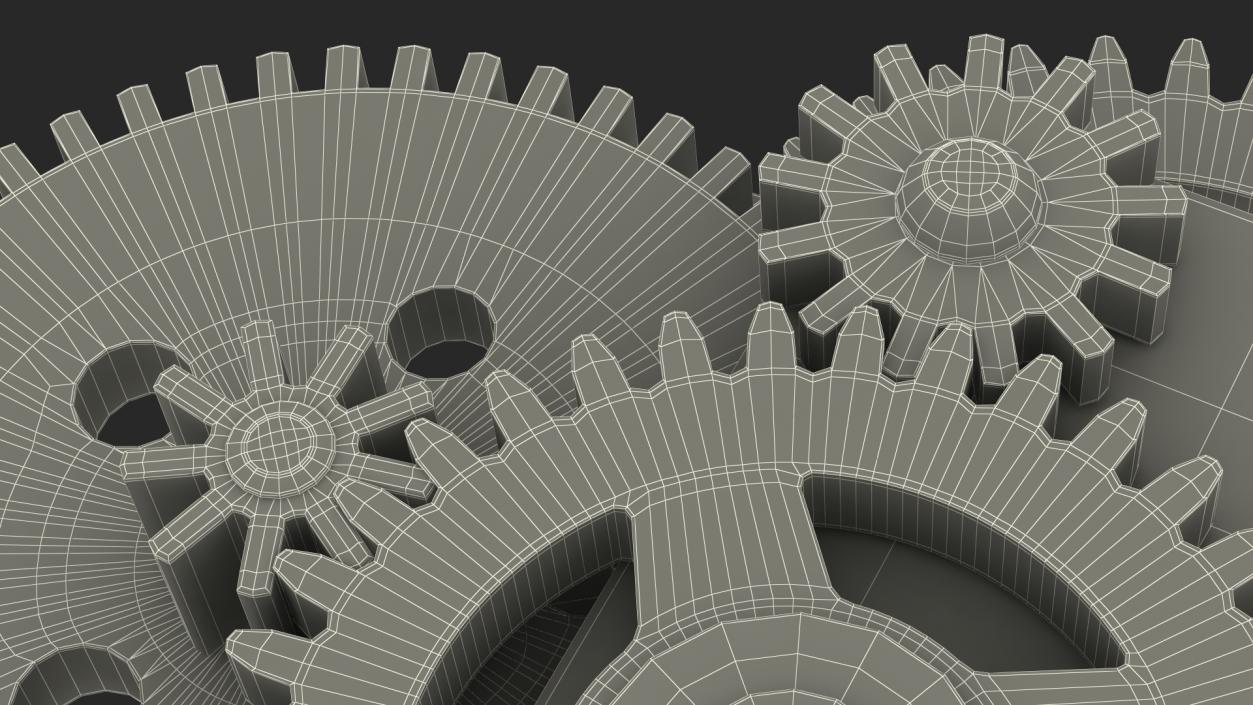 3D model Gear Mechanism Mixed