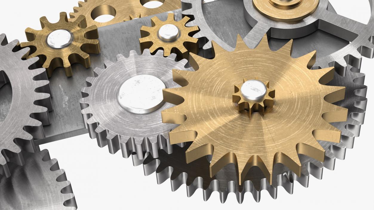 3D model Gear Mechanism Mixed