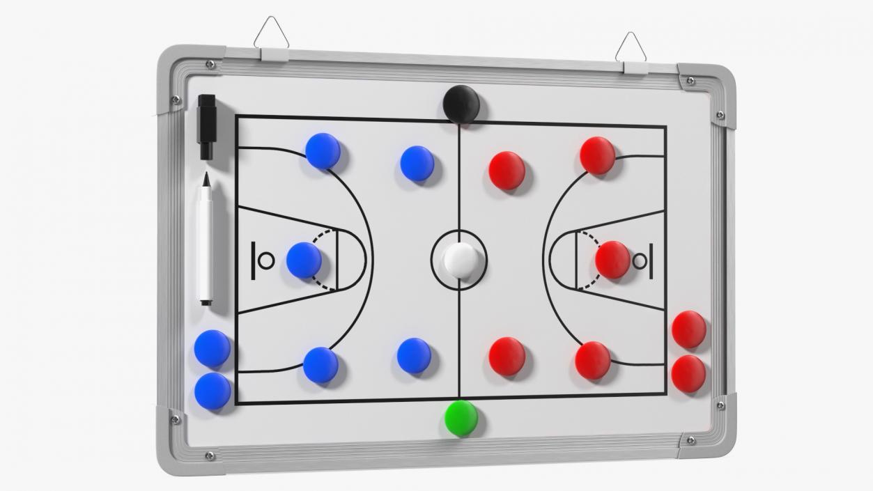 Basketball Wall-Mounted Coaching Board Fur 3D