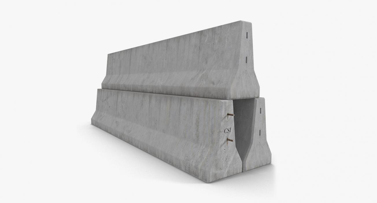 3D Road Barriers Collection 4