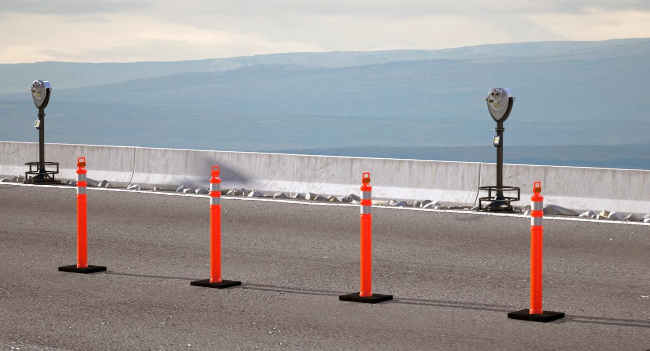 3D Road Barriers Collection 4