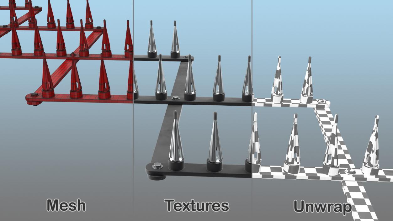 3D Road Barriers Collection 4