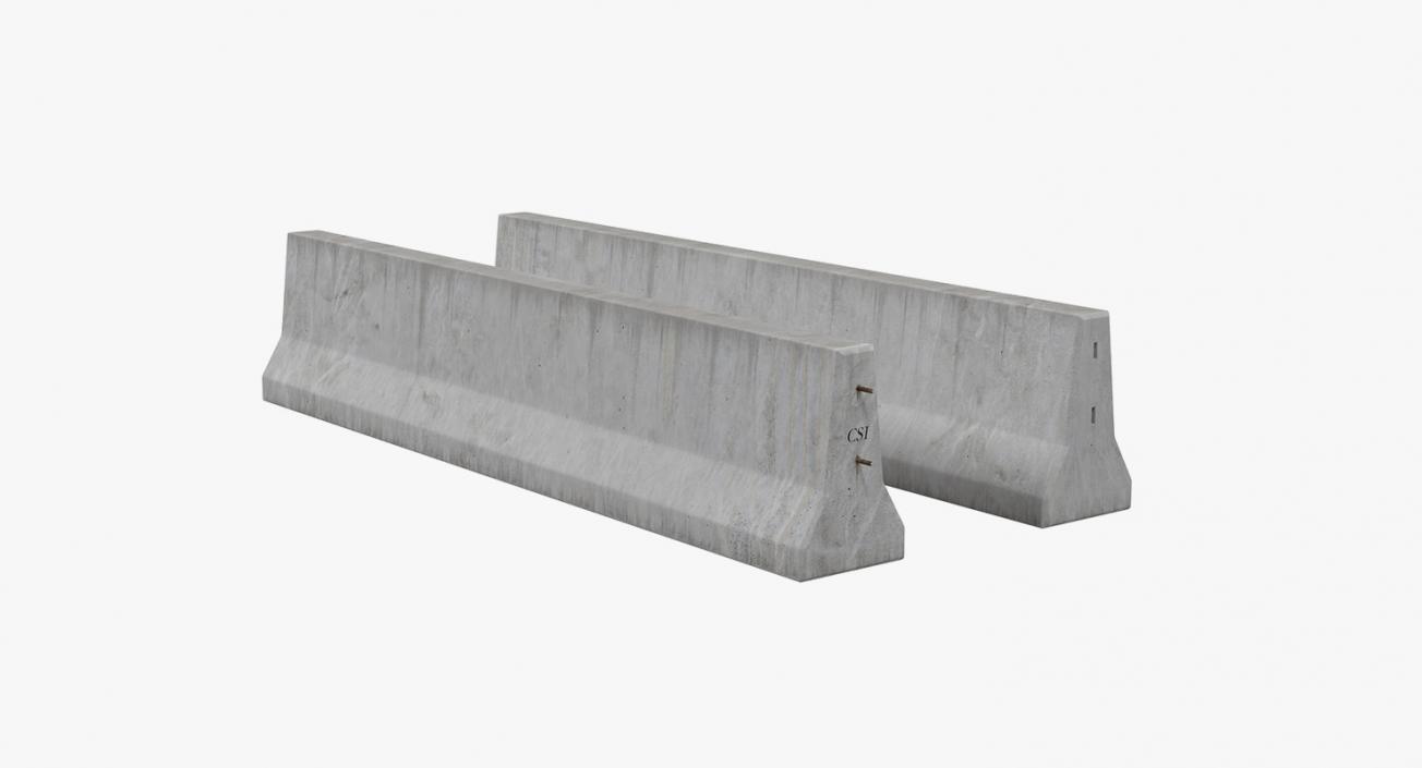 3D Road Barriers Collection 4