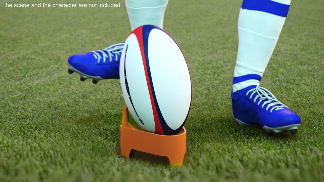 Rubber Football Kicking Tee 3D