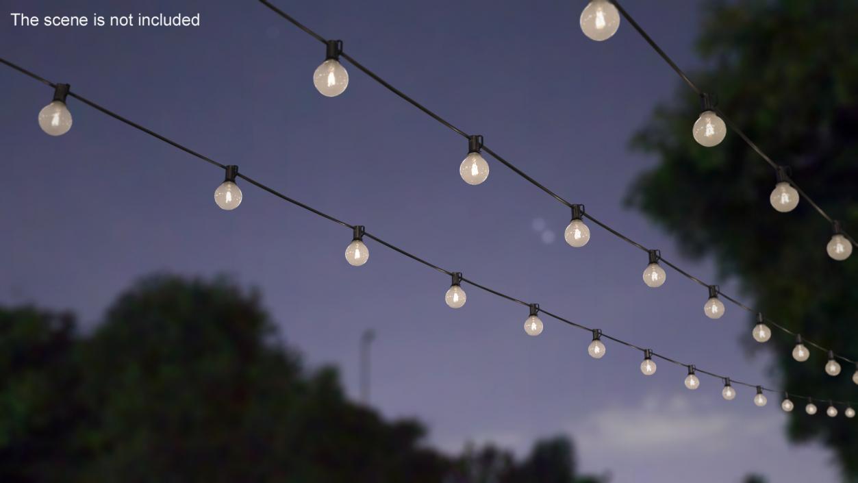 3D Outdoor String Lights