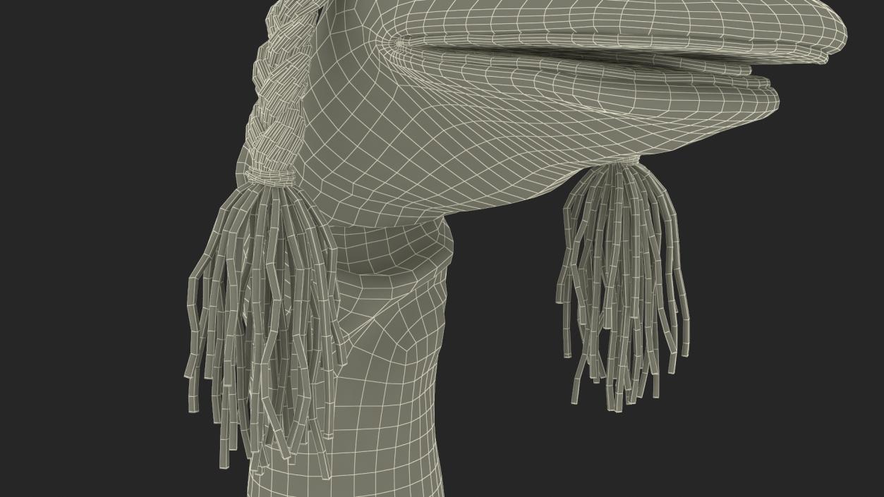 Sock Puppet Girl Pink Rigged for Maya 3D