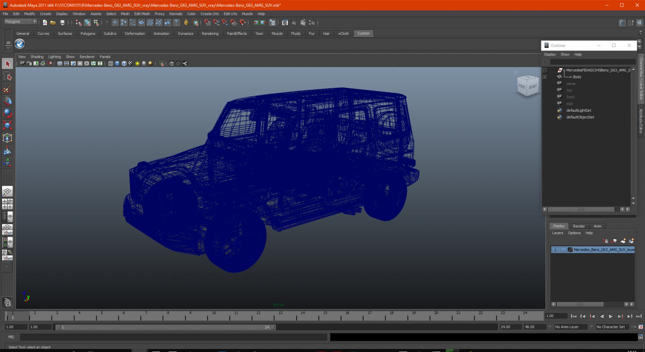 3D model Mercedes-Benz G63 AMG SUV