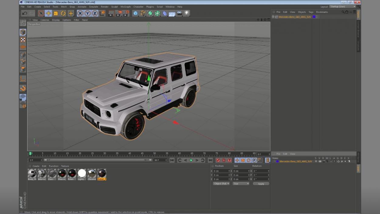 3D model Mercedes-Benz G63 AMG SUV