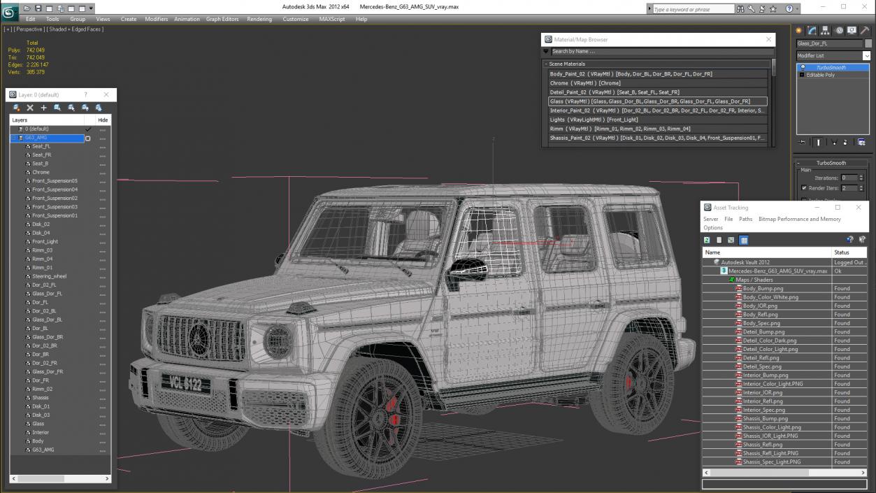 3D model Mercedes-Benz G63 AMG SUV