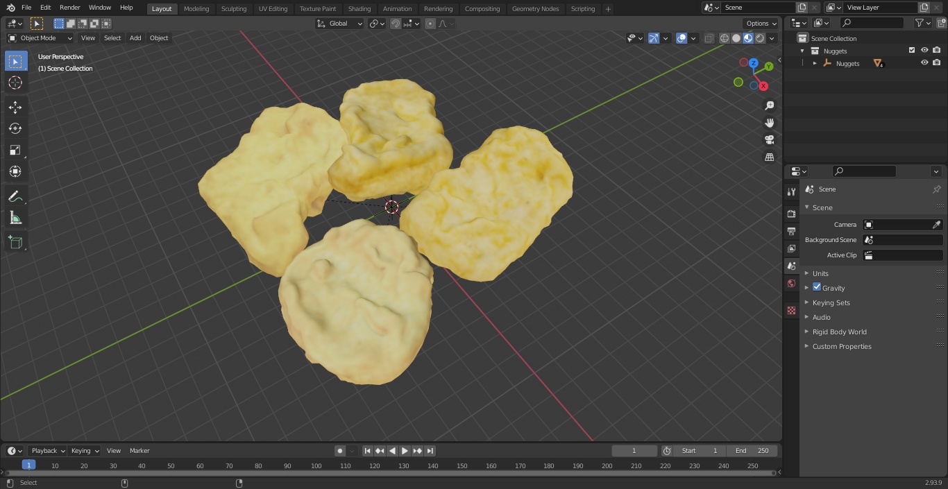 Nuggets 3D model