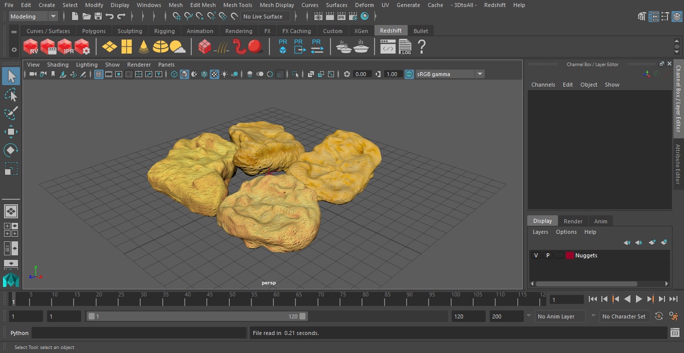 Nuggets 3D model