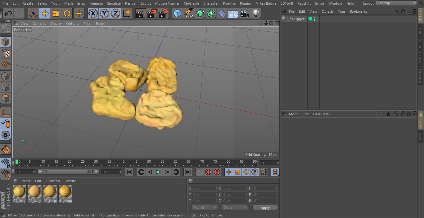 Nuggets 3D model