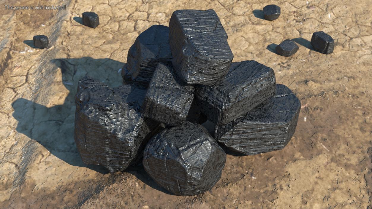 3D model Anthracite Coal Pile