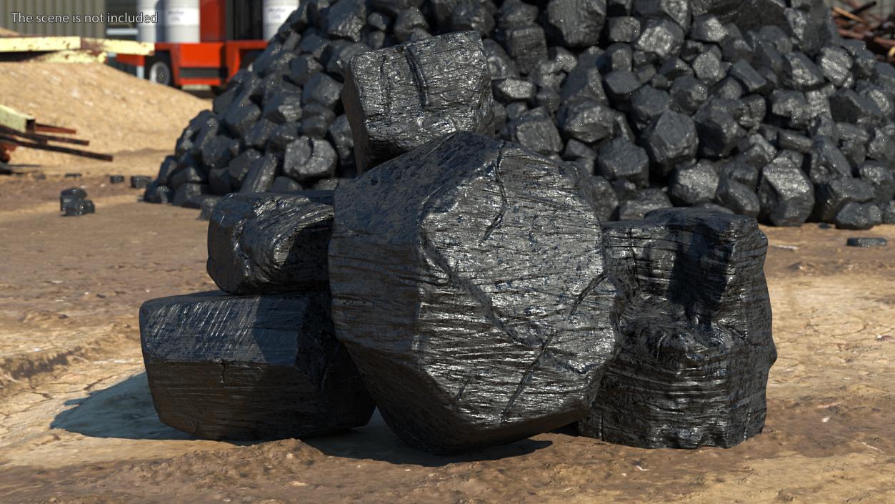 3D model Anthracite Coal Pile