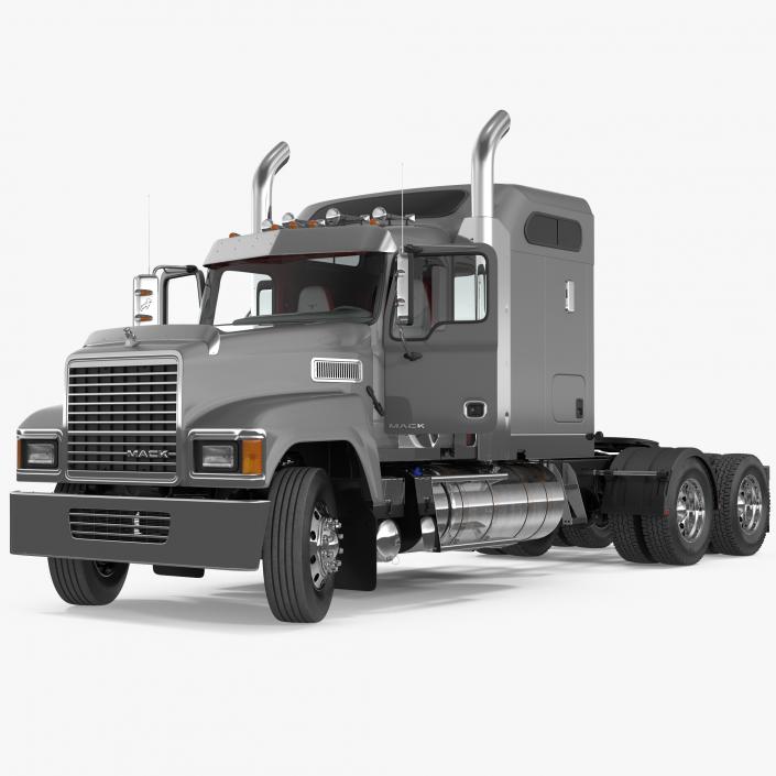 Mack CHU613 Truck Rigged 3D model