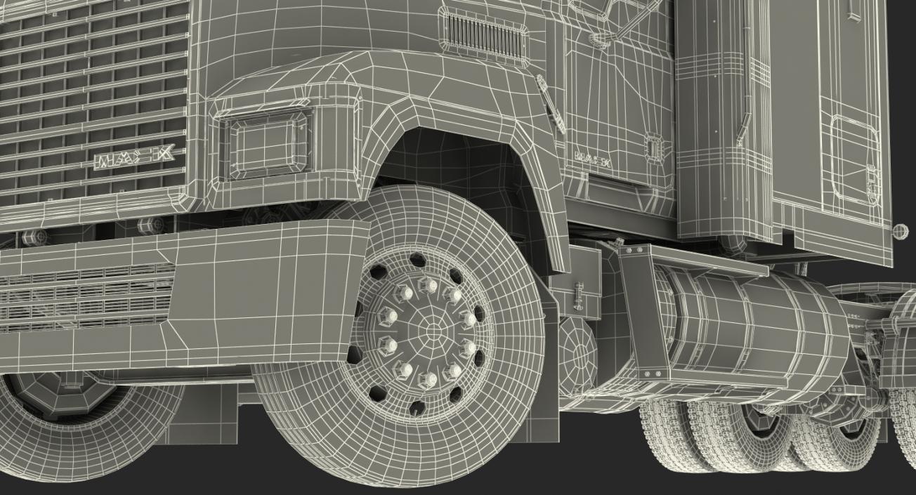 Mack CHU613 Truck Rigged 3D model