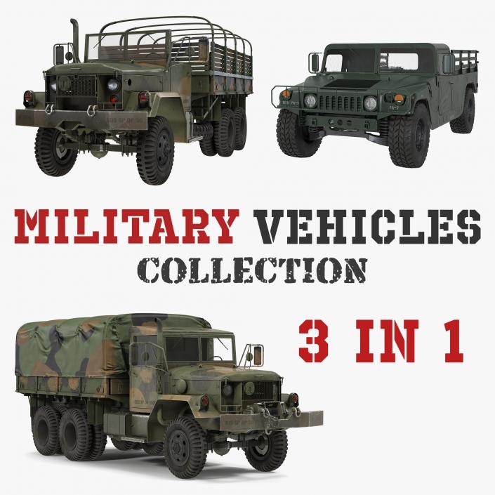 Military Cargo Vehicles Collection 3D model