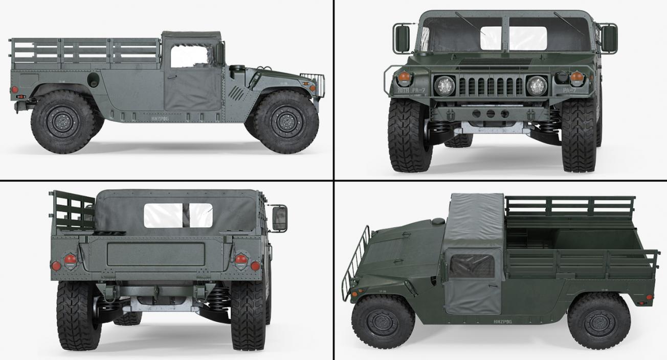 Military Cargo Vehicles Collection 3D model