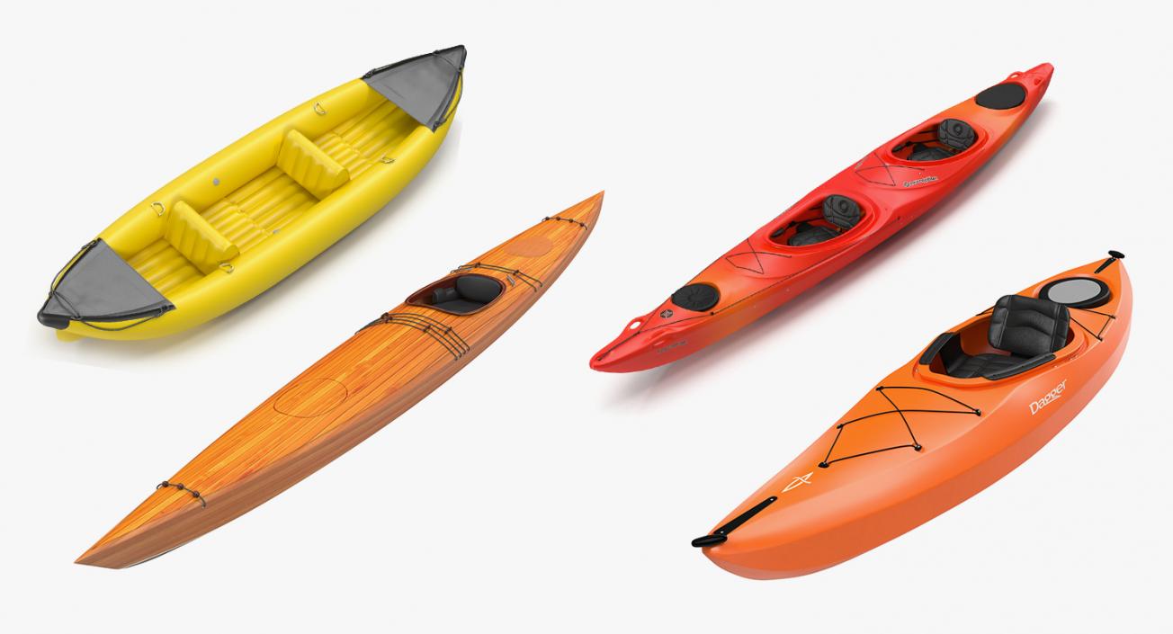 Kayaks Collection 2 3D model