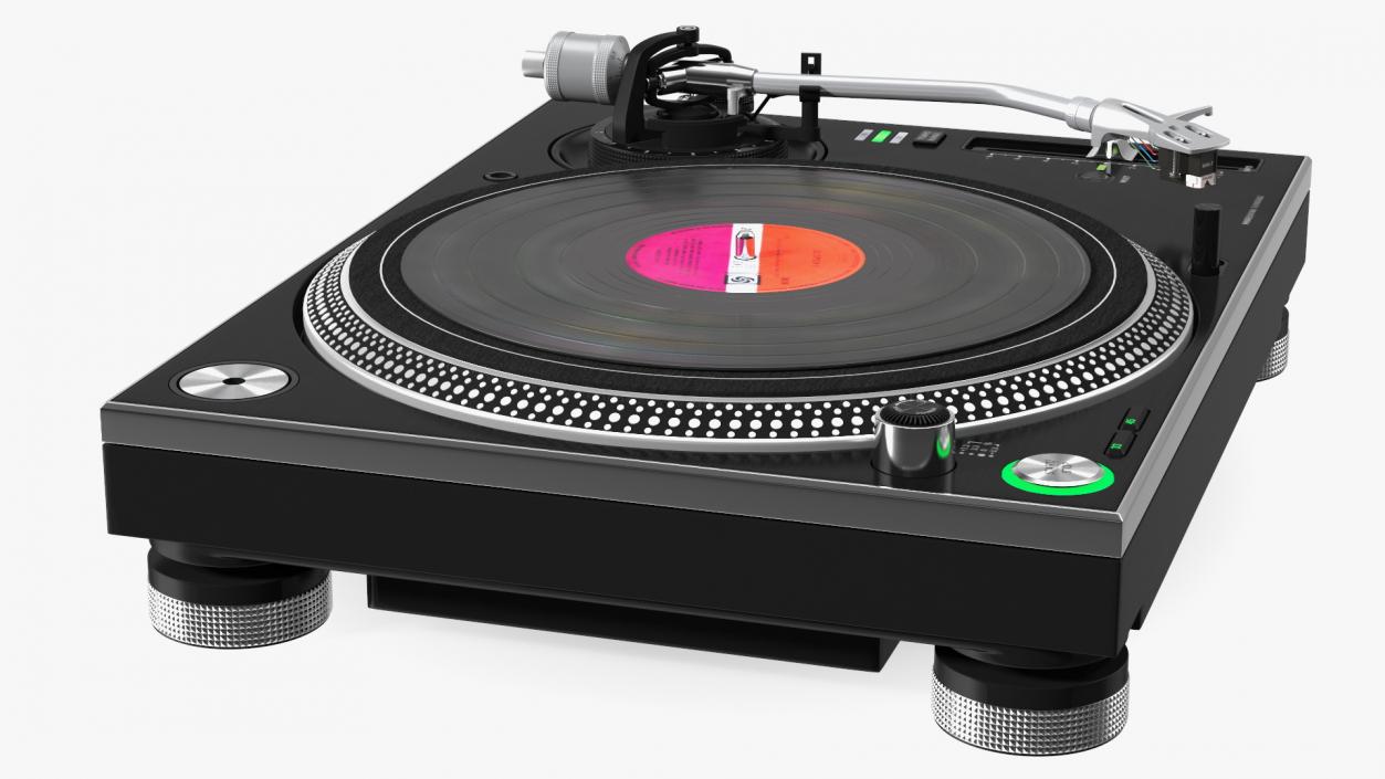 3D Professional DJ Turntable With Vinyl