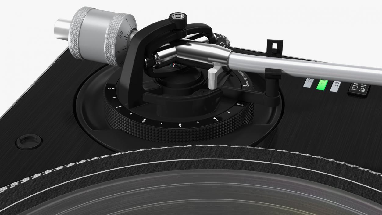 3D Professional DJ Turntable With Vinyl