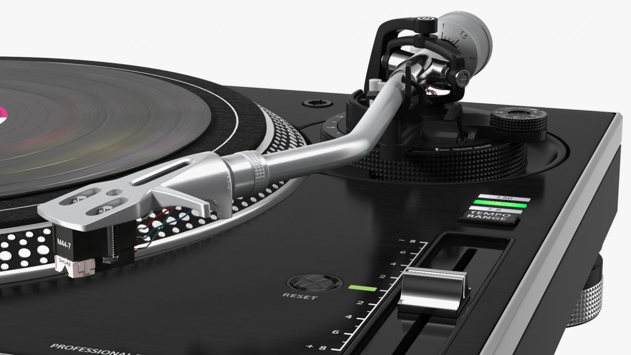 3D Professional DJ Turntable With Vinyl