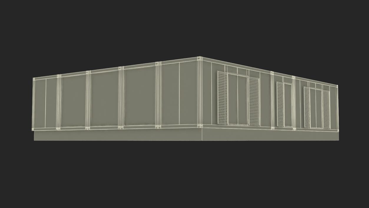 3D Mobile Modular Container Clinic 2 model